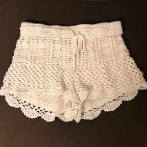 Forever 21 crochet shorts